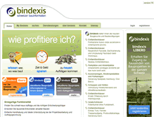 Tablet Screenshot of bindexis.ch